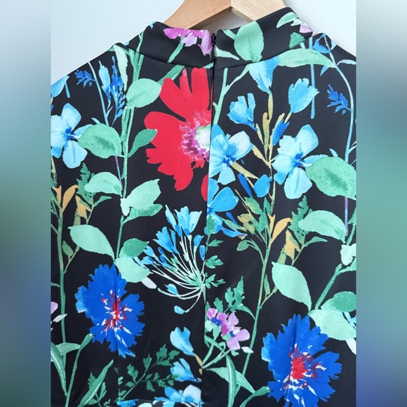 Julia Jordan Vibrant Floral 3/4 Sleeve Dress - Picture 7 of 14